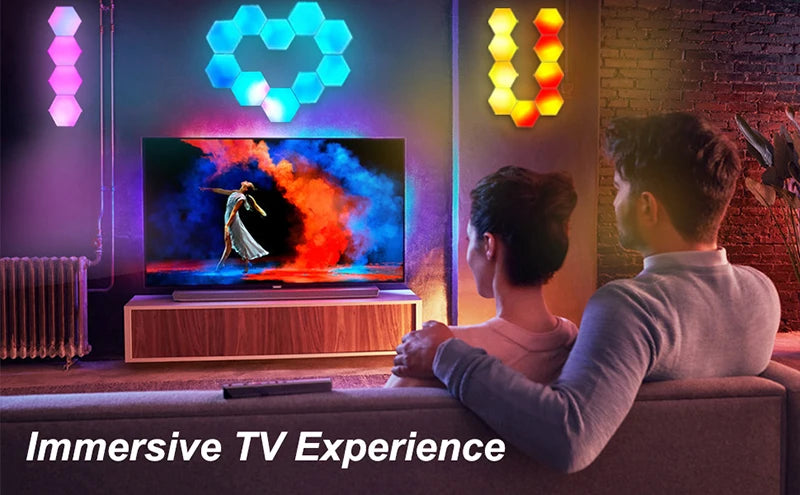 RGB LED Hexagon Light Bluetooth Indoor Wall Light