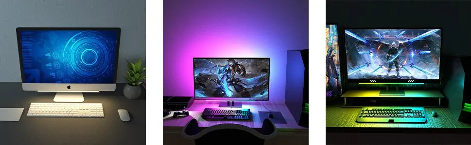 2 In1 Under Monitor Light Bar Gaming Lights