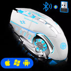 2.4G USB Bluetooth Rechargeable Wireless Mouse