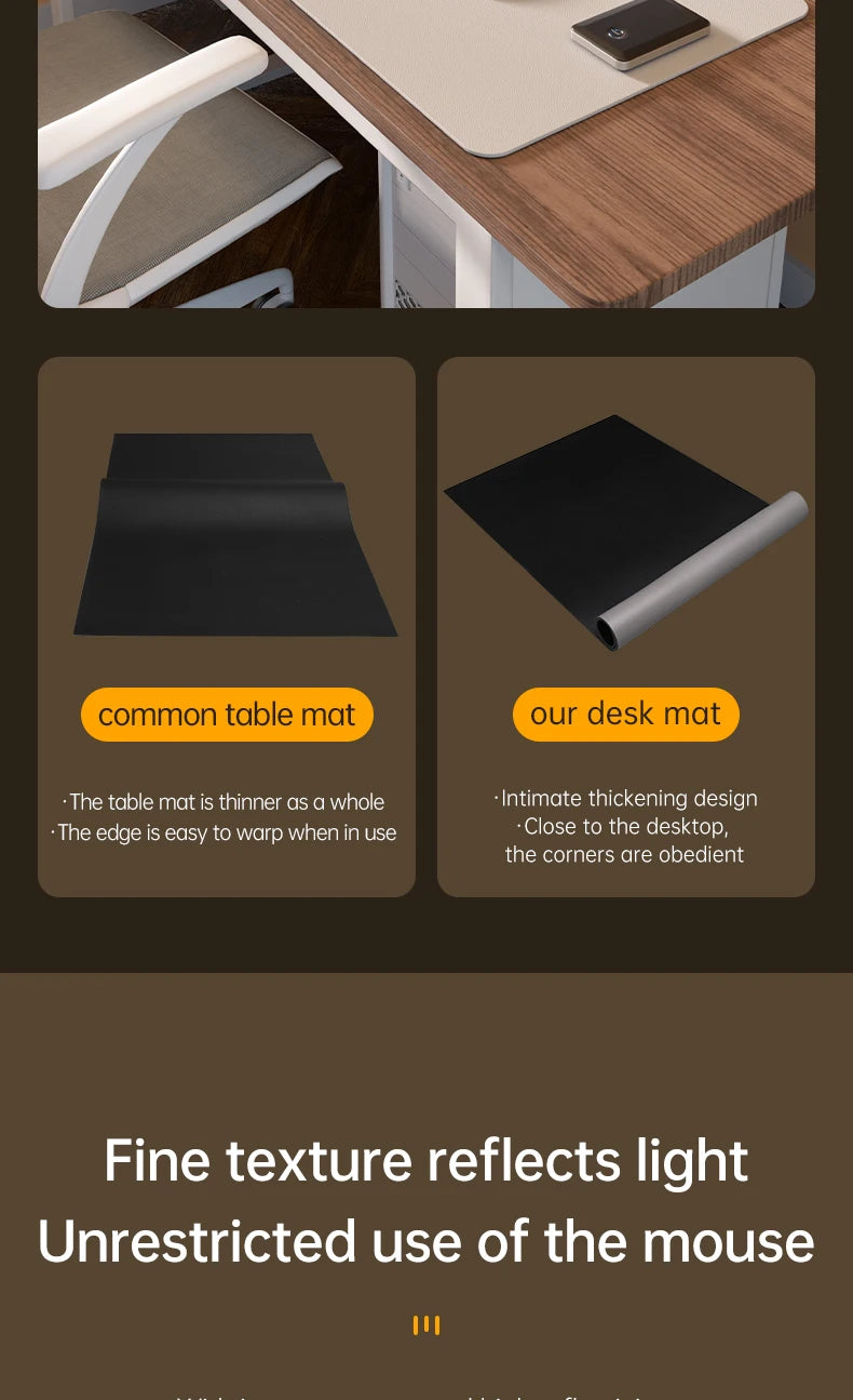 Waterproof PU Leather Large Gaming Desk Mouse Pad