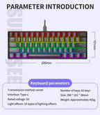 K61 Wired RGB Mechanical Gaming Keyboard