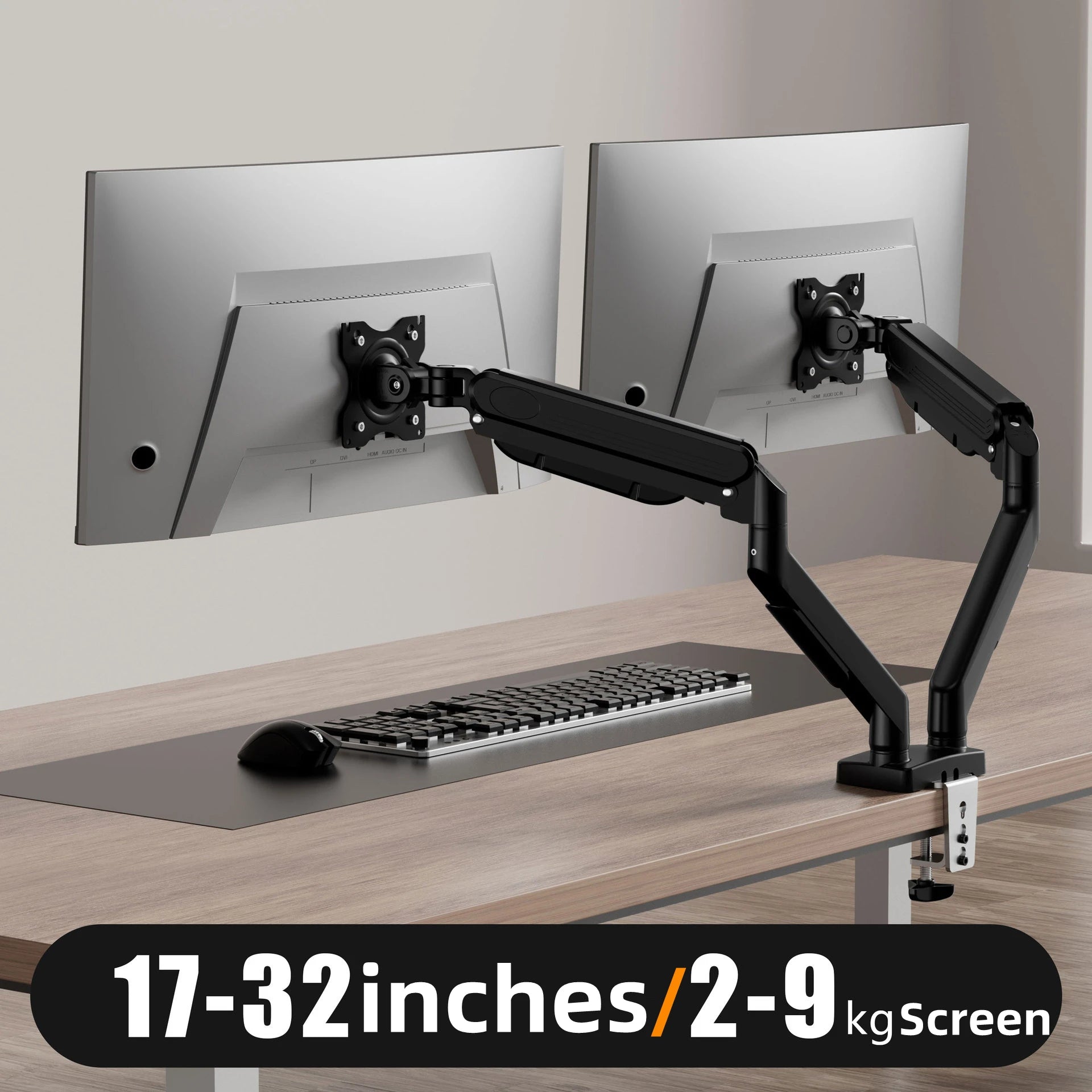 Adjustable Dual Monitor Mount Stand