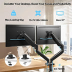 Dual Monitor Mechanical Arm Desk Mount