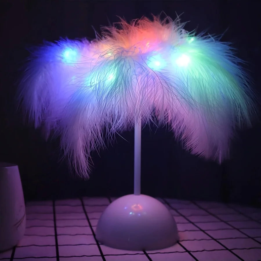 Feather Table LED Lamp