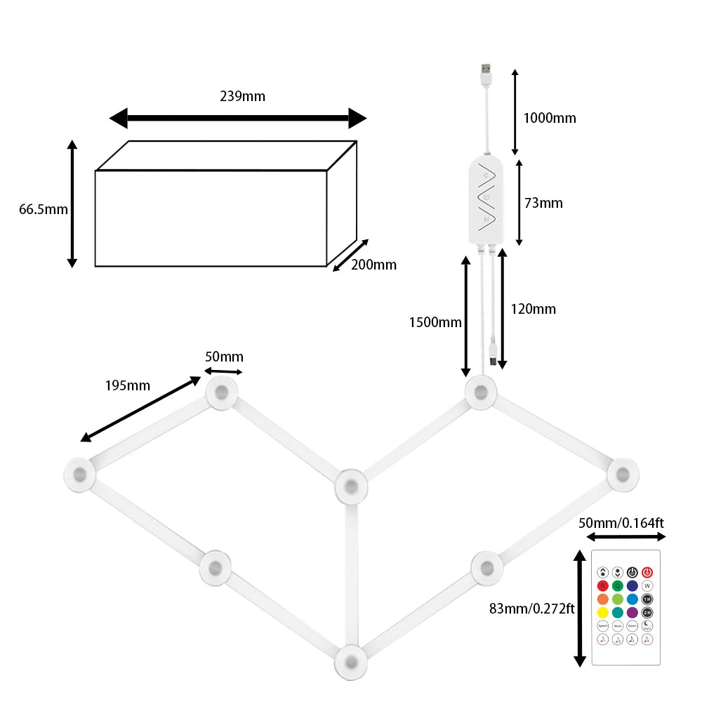 WiFi Smart RGB Wall Light Bar