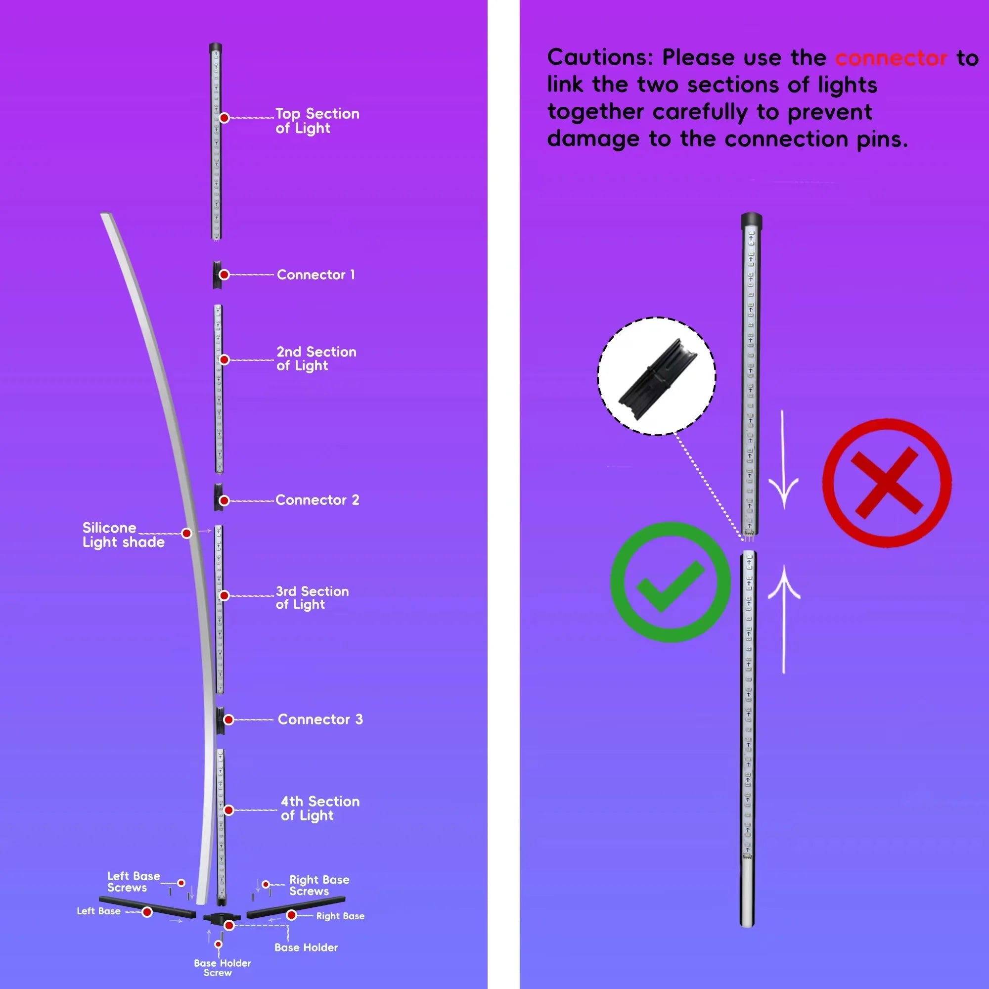 Smart RGBIC Corner Floor Lamp