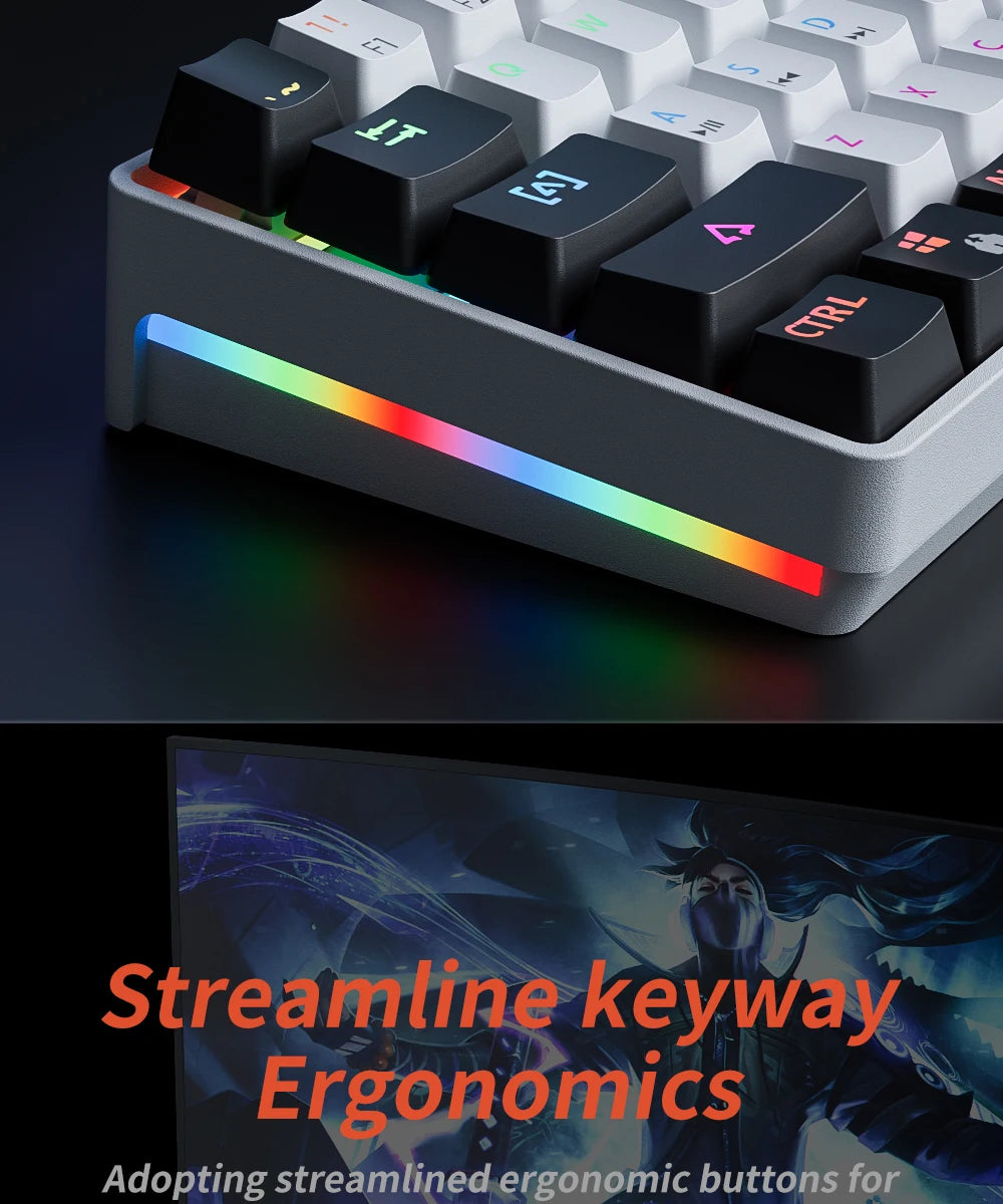 USB 61Key RGB Mechanical Gaming Keyboard
