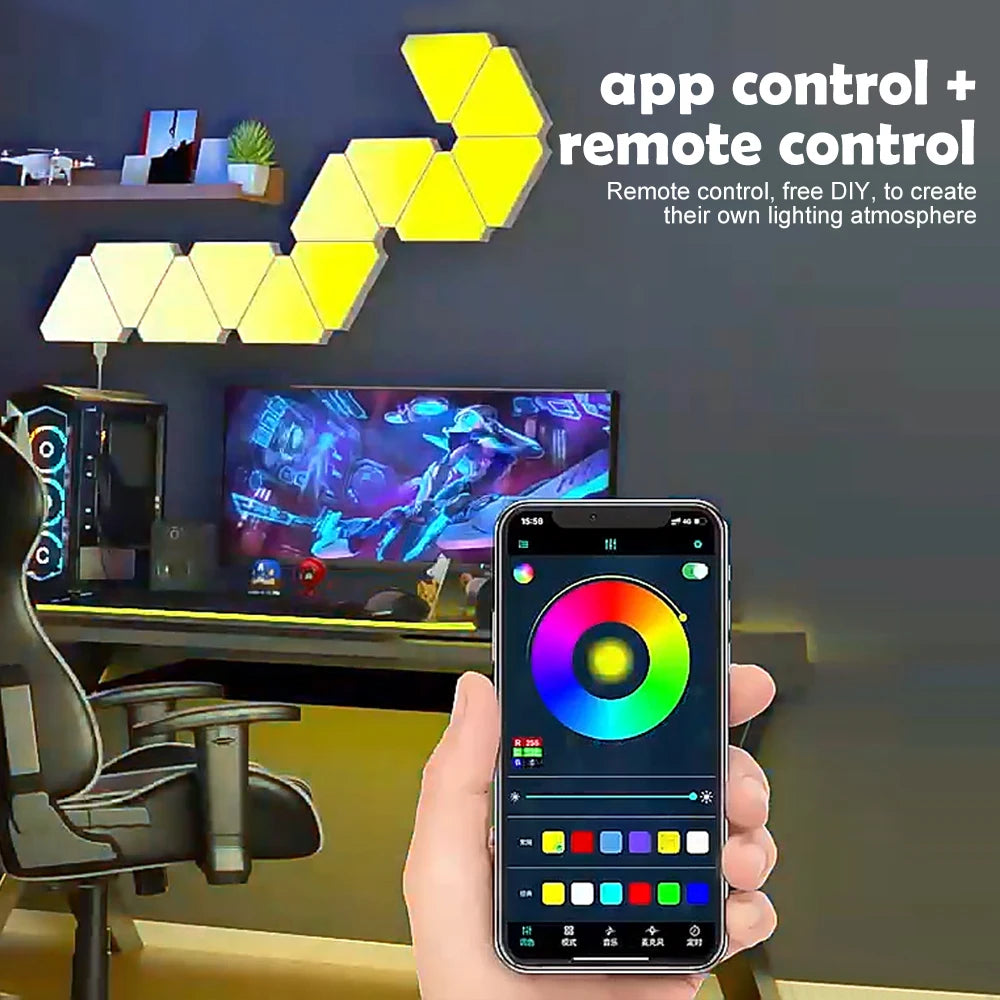 Smart RGB WiFi Triangle Wall Light