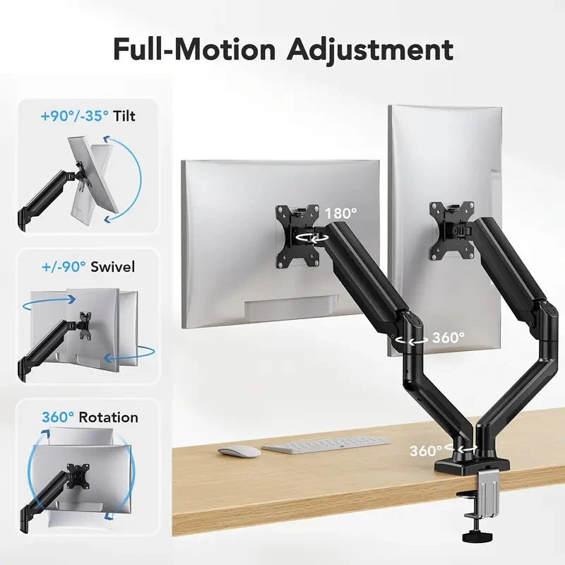 Adjustable Dual Monitor Mount Stand