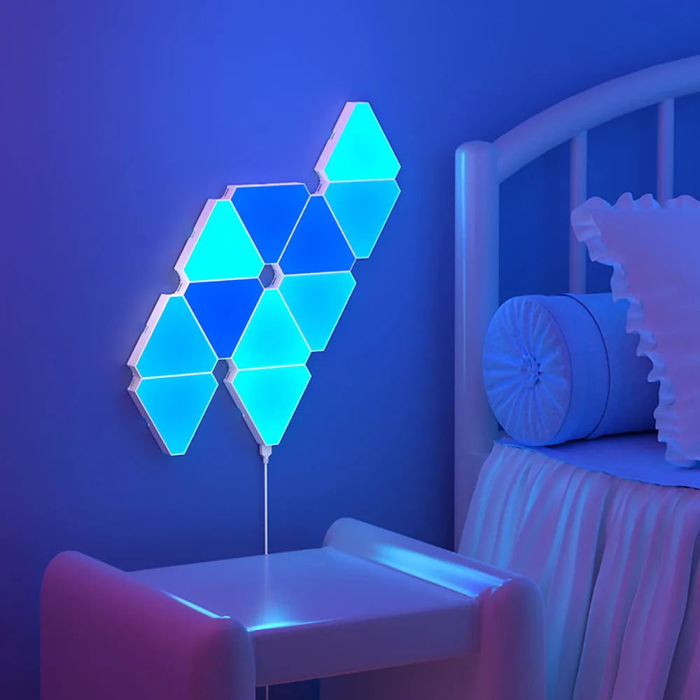 RGB Triangular Quantum Wall Lamp