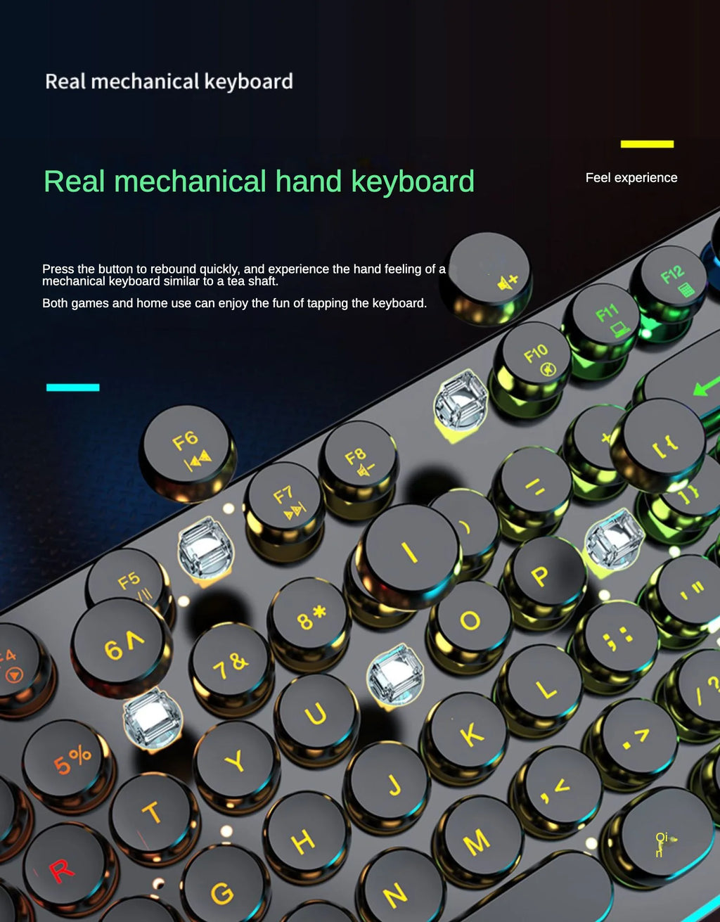 Full Size RGB Waterproof Gaming Keyboard