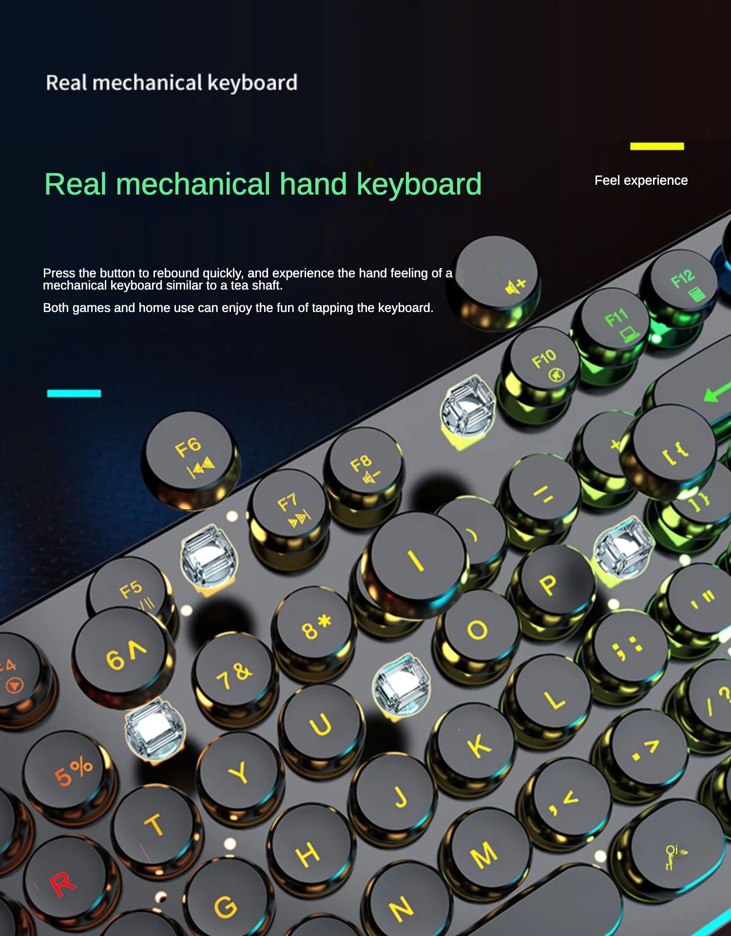 Full Size RGB Waterproof Gaming Keyboard