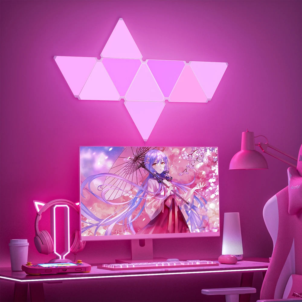 Smart RGB Quantum Triangle Wall Light