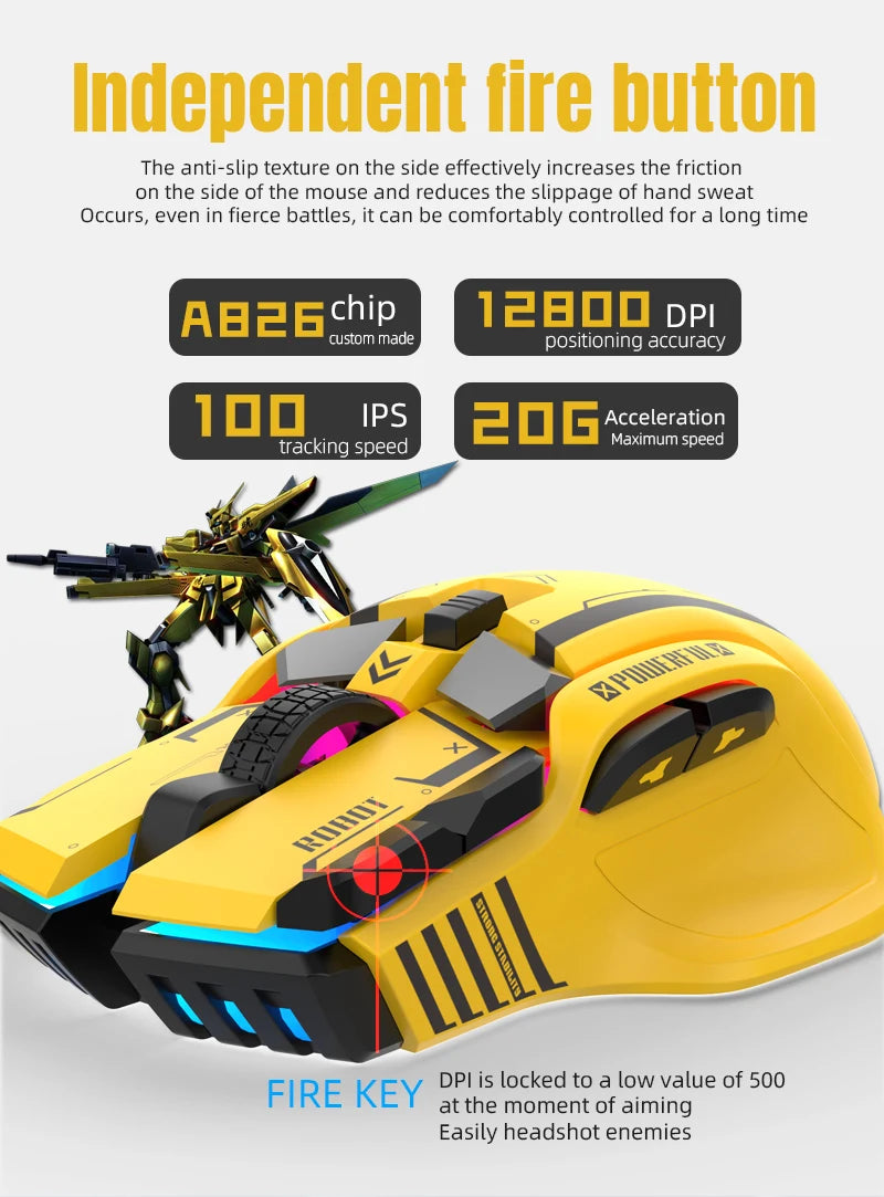 Wired RGB Macro Programmable Gaming Mouse