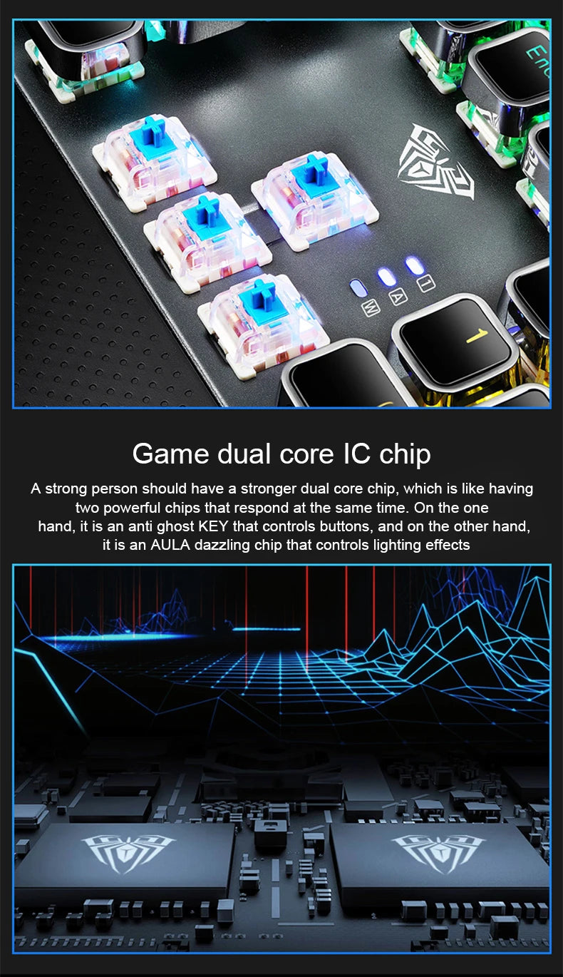 Wired 104-Key RGB Mechanical Gaming Keyboard