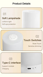 Bedside LED Touch Night Lamp