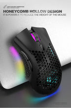 BM600 RGB Rechargeable Honeycomb Gaming Mouse
