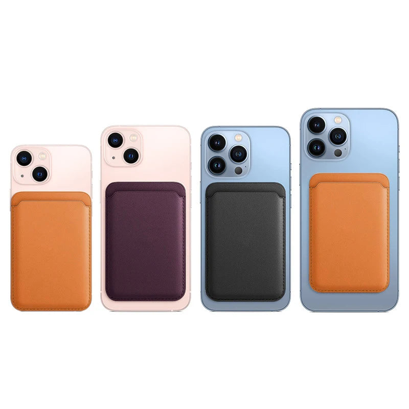 Luxury For Magsafe Magnetic Leather Wallet Case