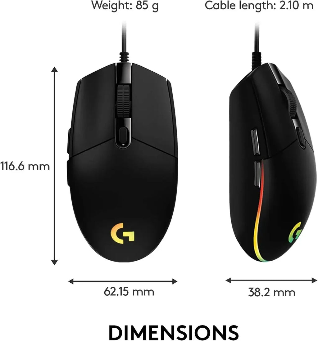 Logitech G102 RGB Gaming Mouse with 6 Buttons