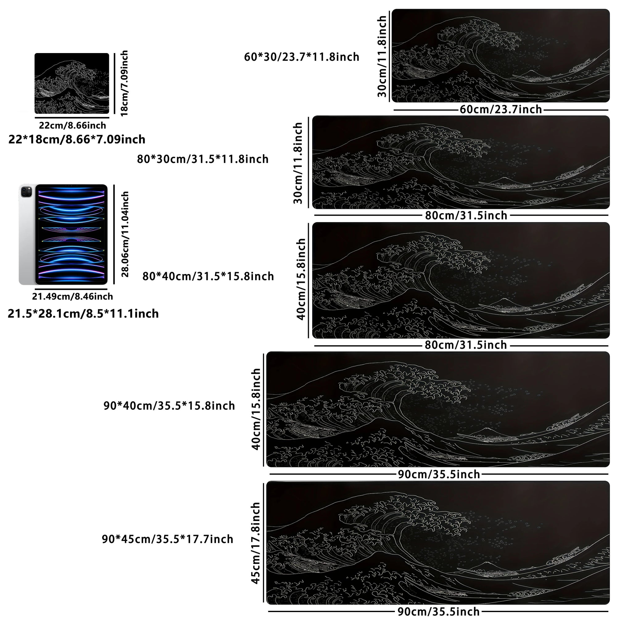 Large Extended Gaming Mouse Pad Non-Slip Mat