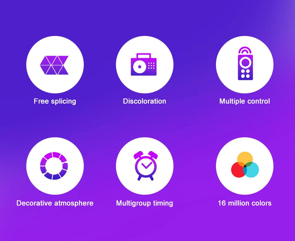 Smart RGB WiFi Triangle Wall Light