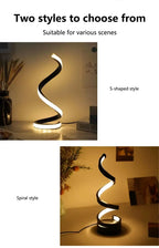 Spiral LED Dimmable Table Lamp