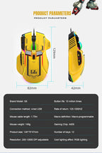 Wired RGB Macro Programmable Gaming Mouse
