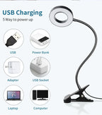 LED USB Clip-On Desk Lamp