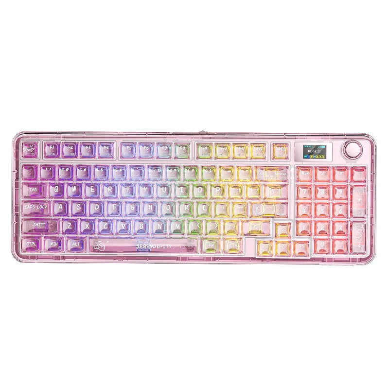 3-Mode RGB Mechanical Gaming Keyboard with Knob