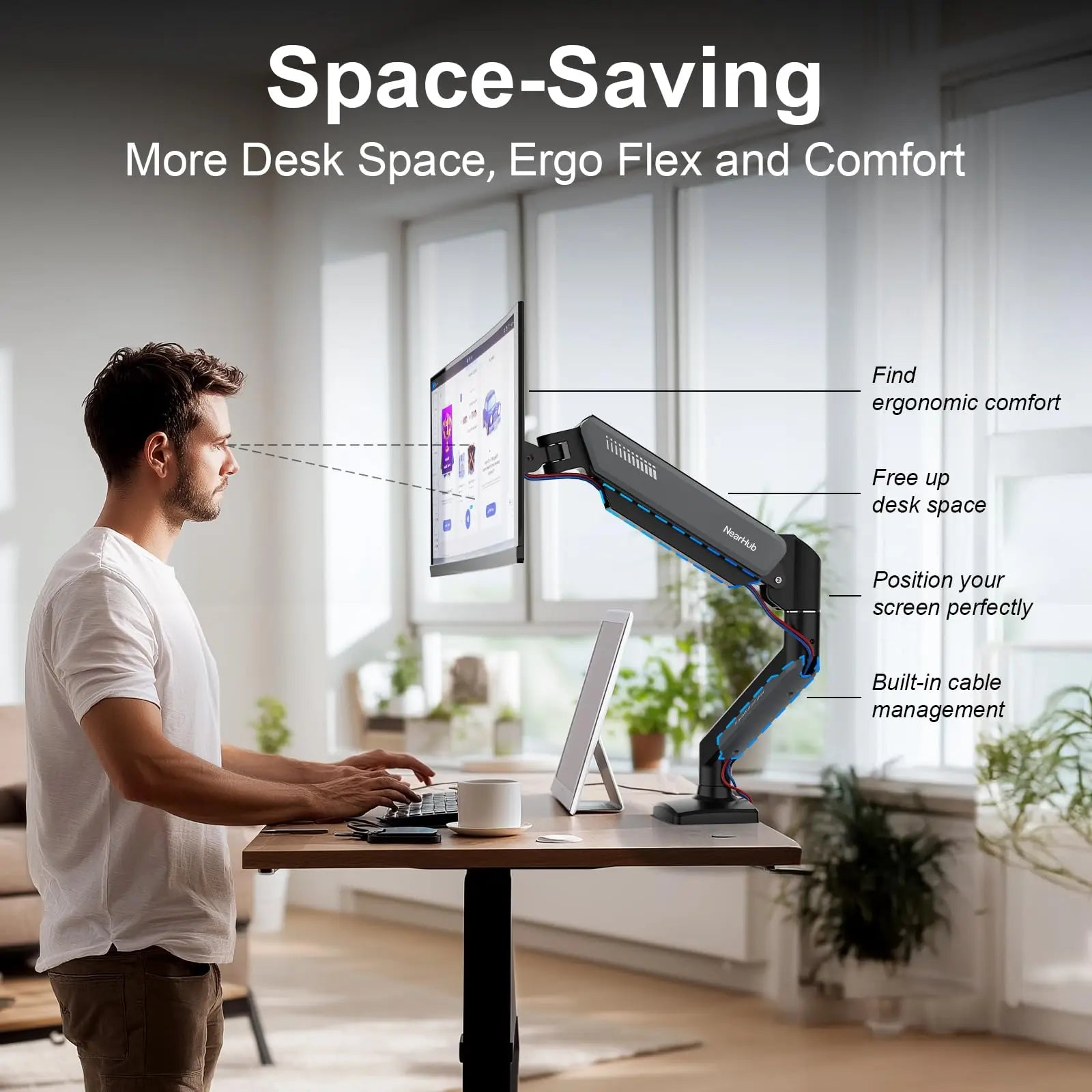 Nearhub MS-001 Single Monitor Arm Mount