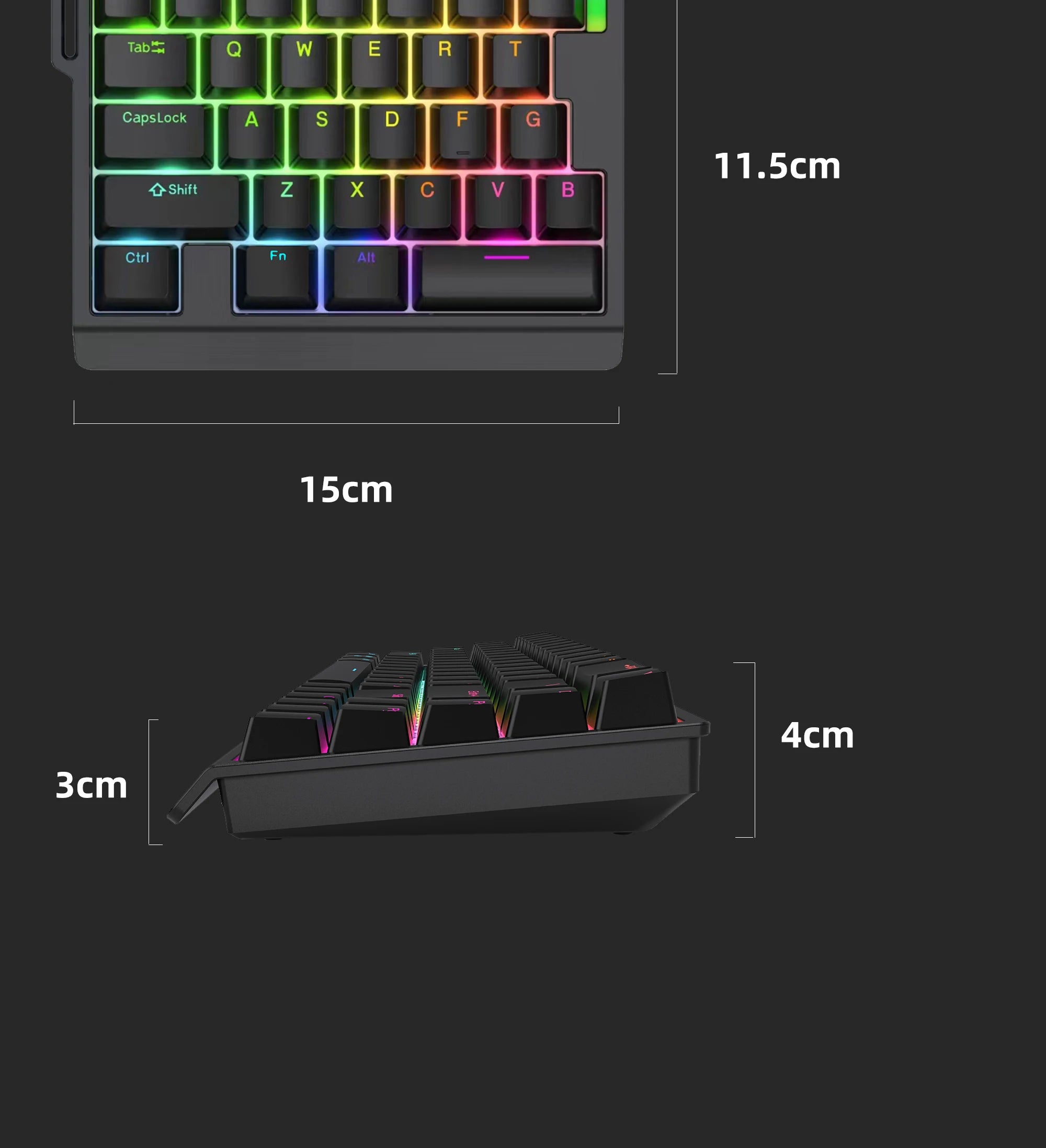 Wired Magnetic RGB E-Sports Mechanical Keyboard