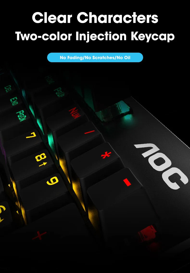 104 Keys RGB Metal Mechanical Gaming Keyboard
