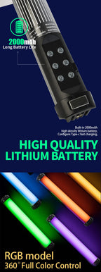 Portable RGB Magnetic LED Fill Light Stick