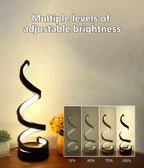 Spiral LED Dimmable Table Lamp