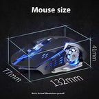 2.4G USB Bluetooth Rechargeable Wireless Mouse