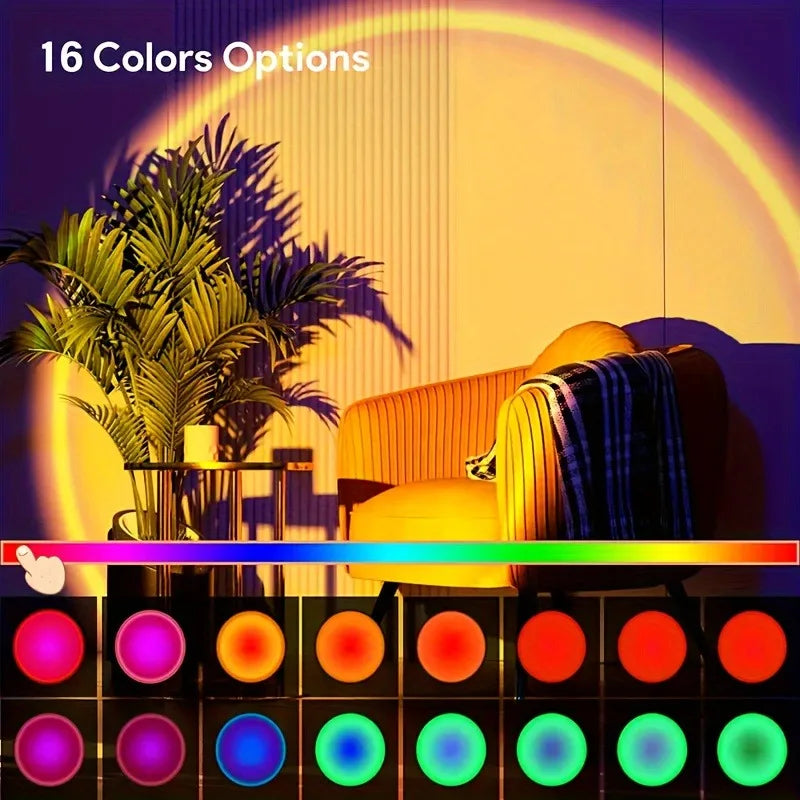 Vibrant Sunset Projection Lamp