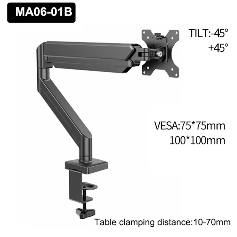 Adjustable Single Monitor Mount Stand