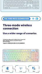 3-Mode RGB Mechanical Gaming Keyboard with Knob