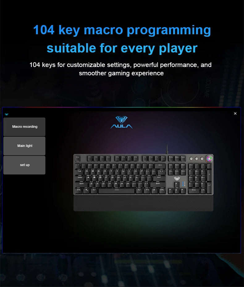 Wired 104-Key RGB Mechanical Gaming Keyboard