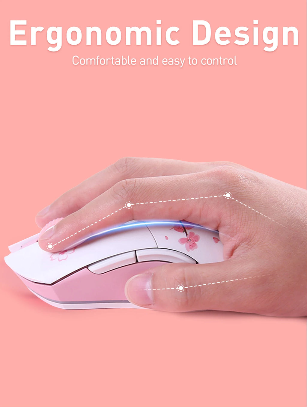 Dual Mode RGB Wireless & Wired Gaming Mouse