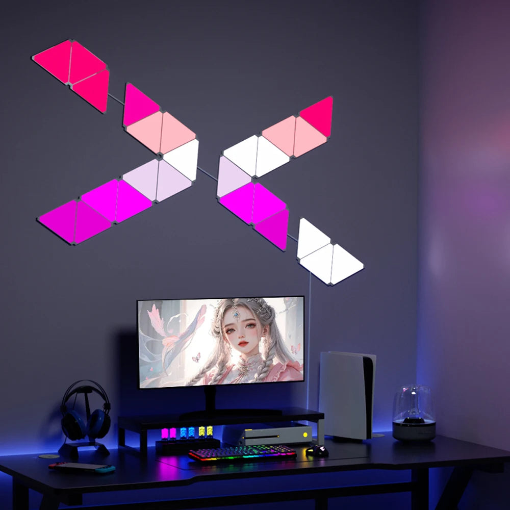 Smart RGB Quantum Triangle Wall Light