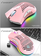 BM600 RGB Rechargeable Honeycomb Gaming Mouse