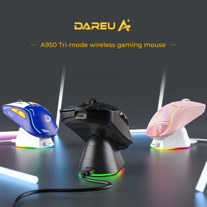 Tri-Mode RGB Gaming Mouse with Charging Base