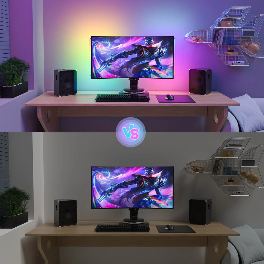 2 In1 Under Monitor Light Bar Gaming Lights