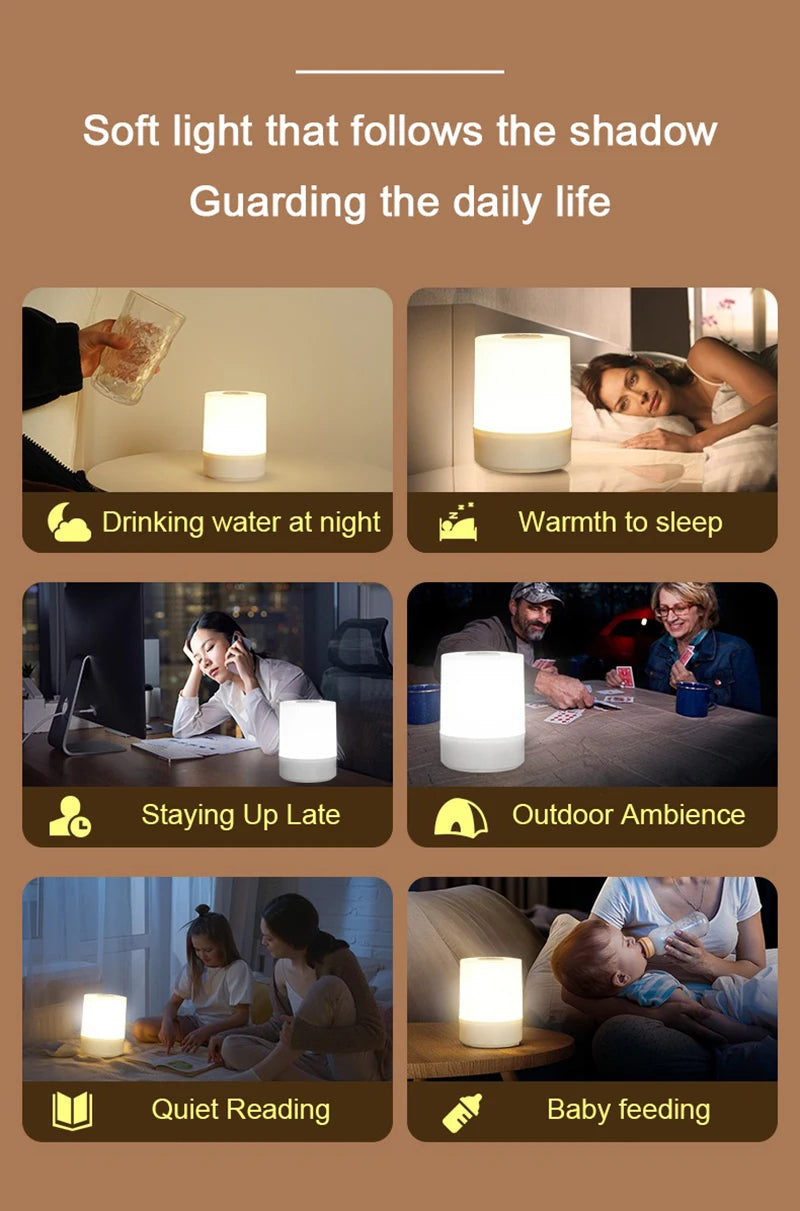 Bedside LED Touch Night Lamp