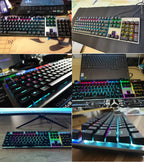 104 Keys RGB Metal Mechanical Gaming Keyboard