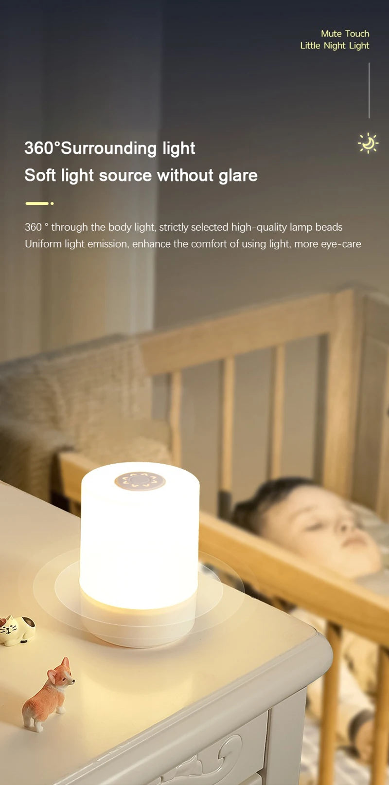 Bedside LED Touch Night Lamp