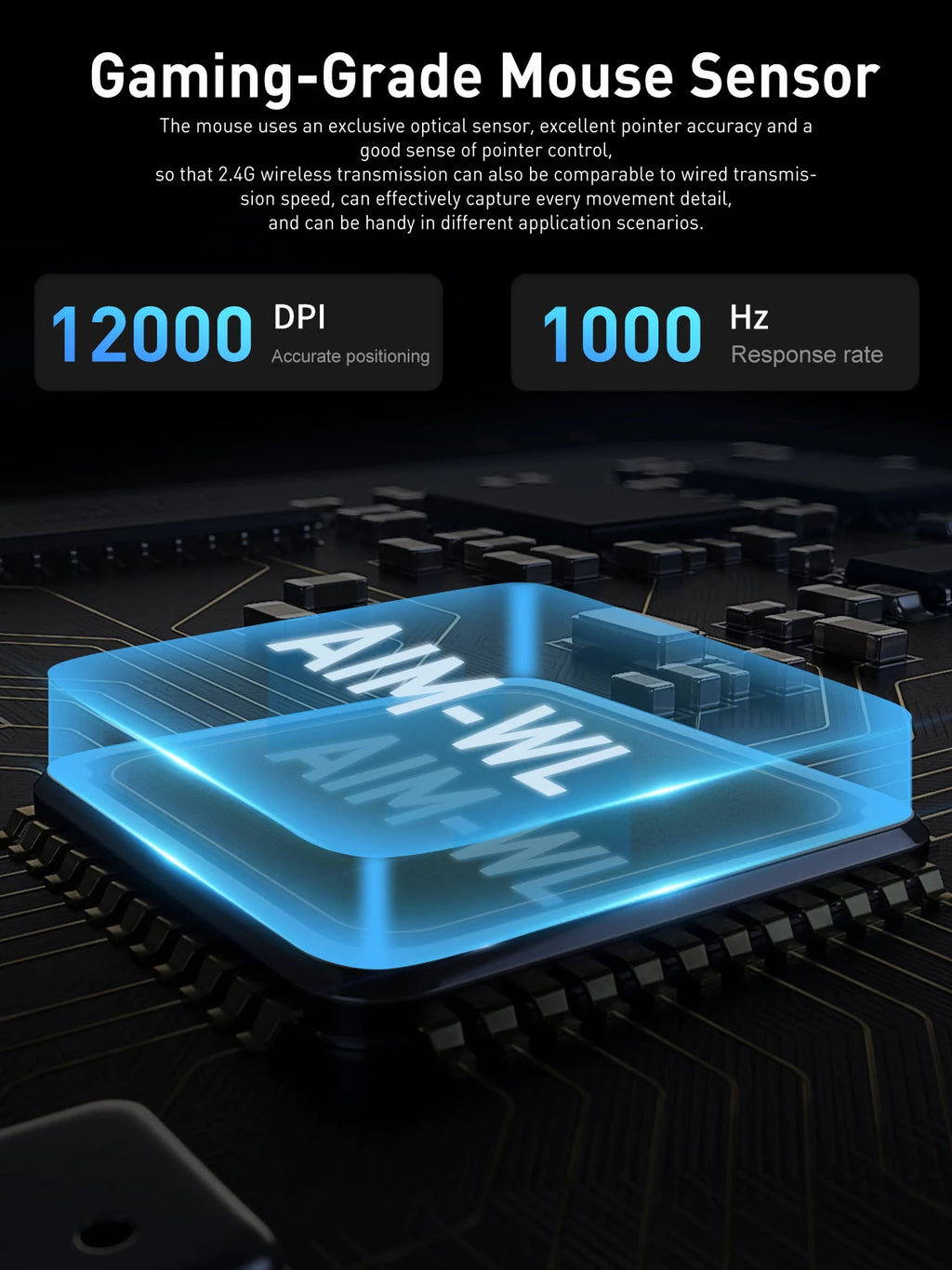 Dual Mode RGB Wireless & Wired Gaming Mouse