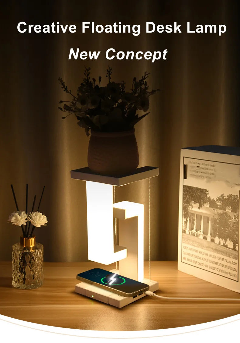 Floating Lamp with Wireless Charger