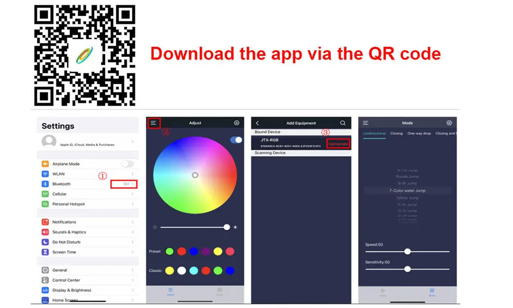 Smart RGB Music Rhythm Light Bar